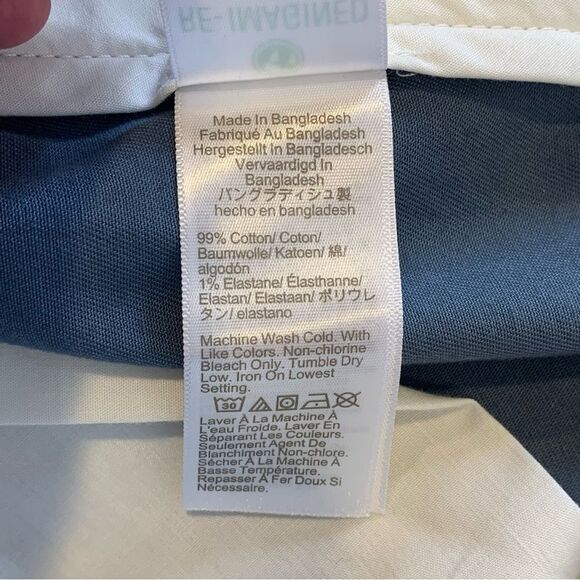 J Crew Factory Chinos Cornflower Blue Slim Size 36x32 - Picture 9 of 11